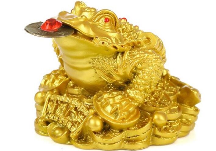 Chinese frog as an amulet of fortune