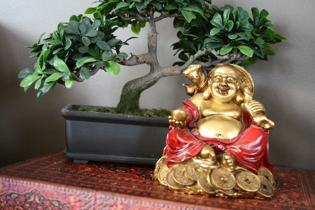 The Hotei figure takes care of material well-being