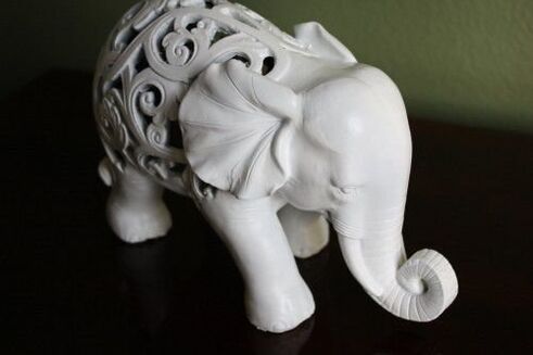 an elephant figure like an amulet of fortune